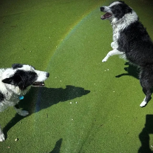 Dogs enjoying outdoor play at Diggity Dog Resort